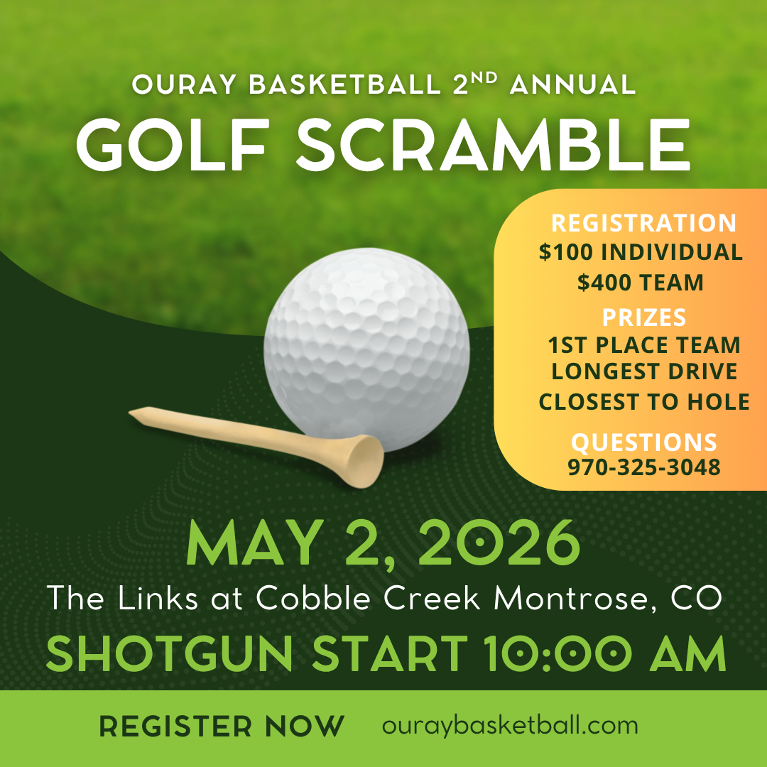 2026 Golf Scramble for Ouray Basketball promotional image